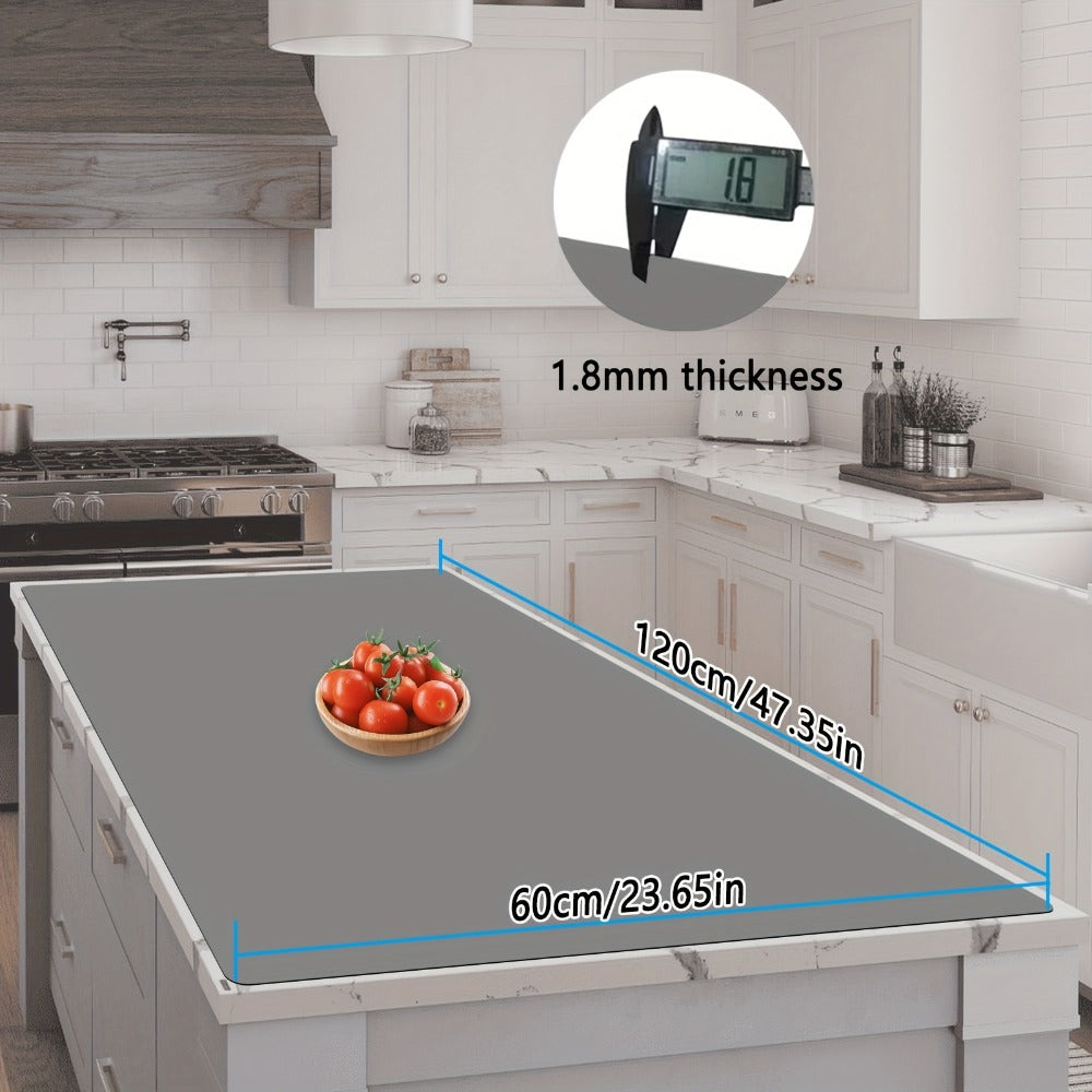 Extra Large Silicone Mat for Kitchen Counter ¨C Nonslip Heat Resistant Countertop Protector, Nonstick Waterproof Craft Mat & Placemat, Multiple Sizes & Colors