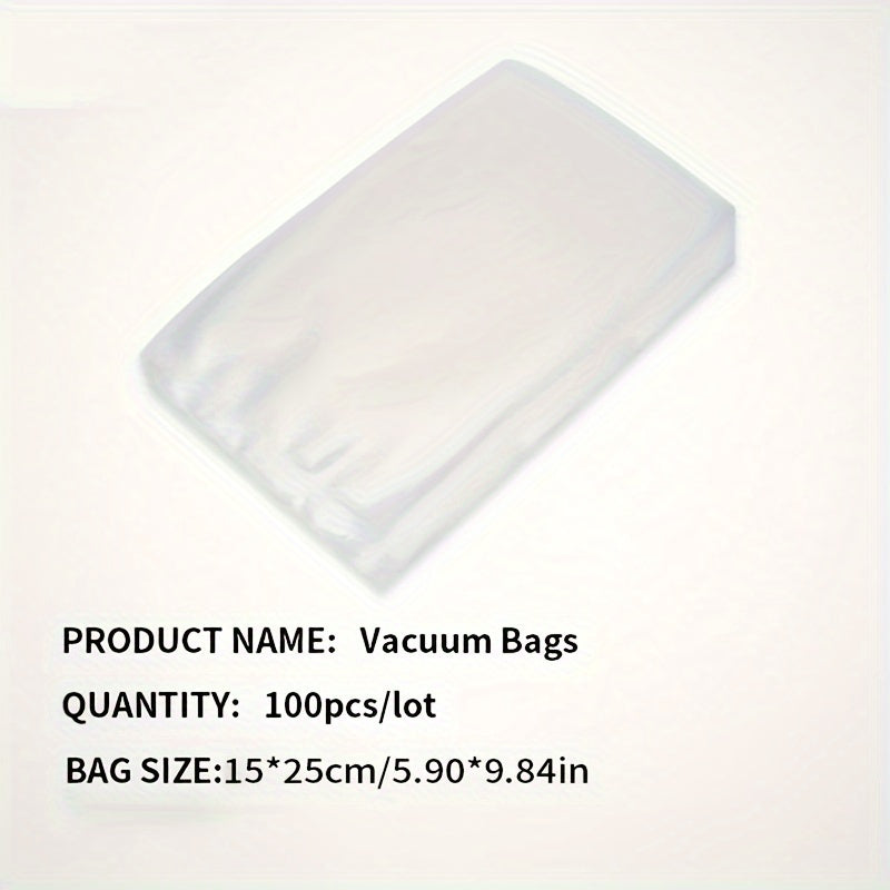Micro Perforated Food Storage Bags 100 Pack - Breathable Ventilated Produce Bags for Fruits Vegetables Meat and Seafood, Refrigerator Fresh Keeping Bags for Longer Freshness, Available in 7 Sizes