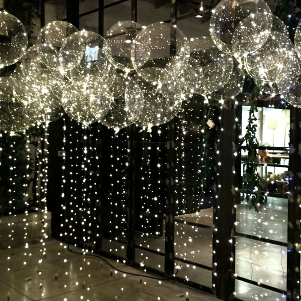 LED Light Up Bobo Balloons with LED String Lights 20pcs Party Decoration Kit ¨C Birthday Wedding Christmas Easter Graduation Decor