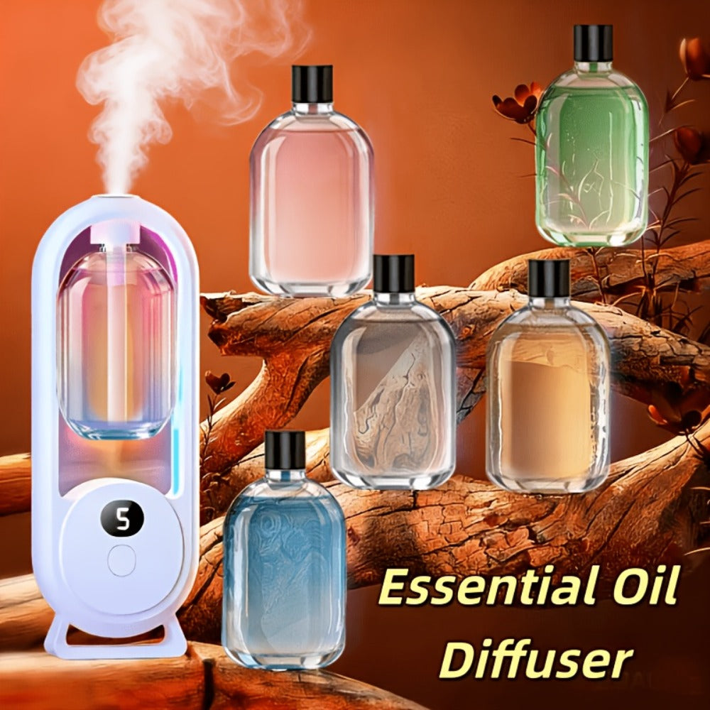 Aromatic Essential Oils for Diffuser 4-Pack Natural Plant Extracts Long-Lasting Floral Scent 4.06oz Portable Travel Size for Bedroom Relaxation Aromatherapy Gift