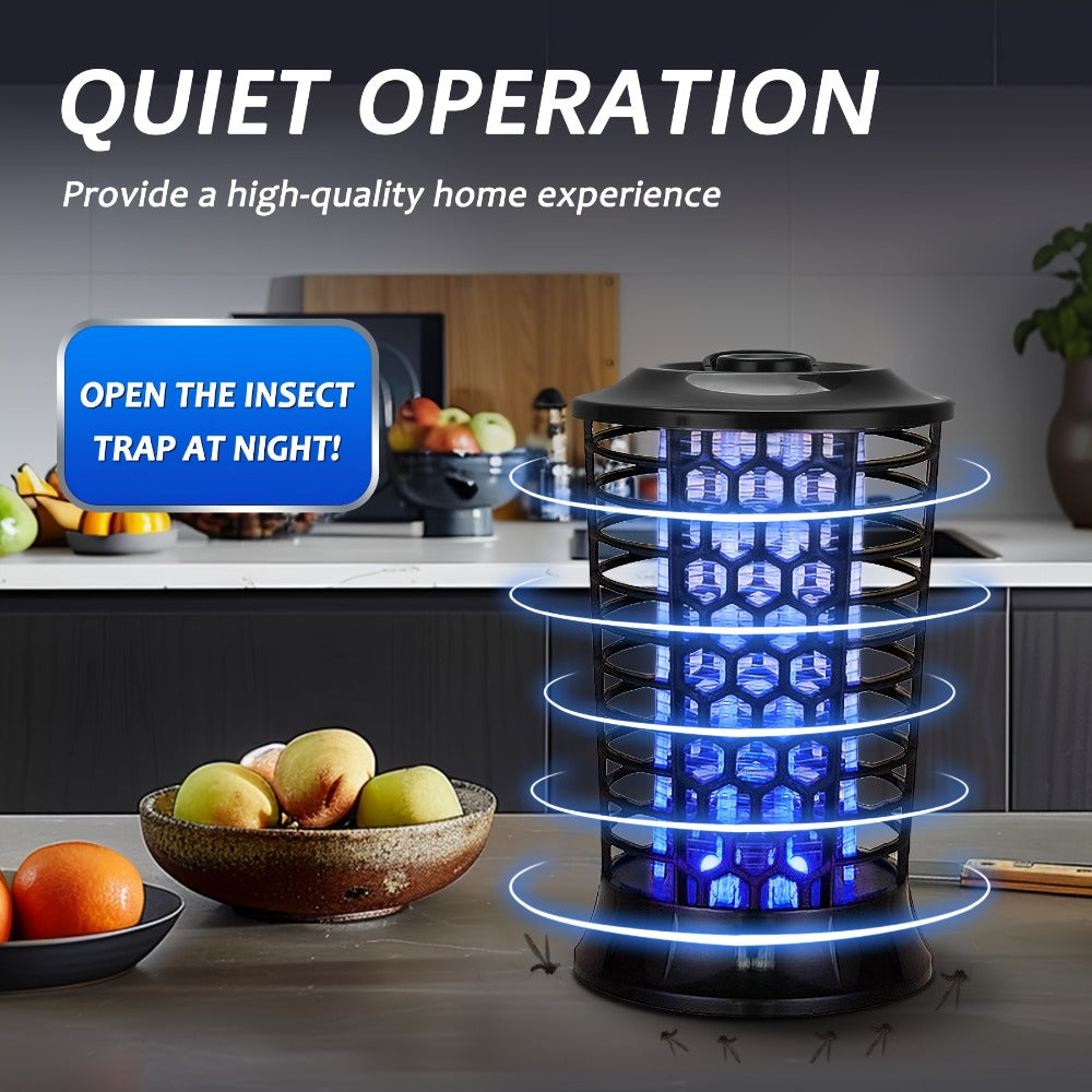 Bug Zapper Indoor Mosquito Killer - Electric Insect Trap Plug-In UV Light Fly Zapper for Home, Bedroom, Kitchen, Fruit Fly & Gnat Trap, Silent Mosquito Lamp Night Light