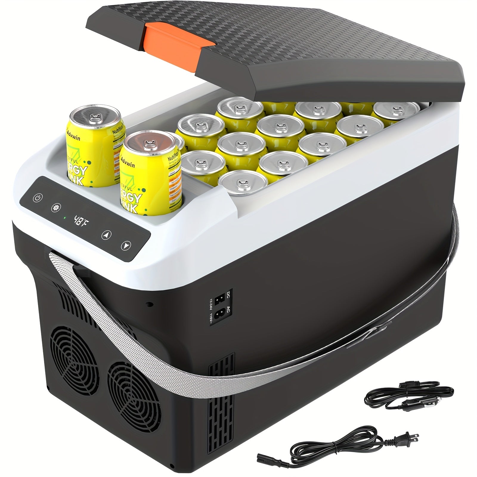 Portable Car Refrigerator Cooler & Warmer, 12V/24V DC & 120V AC Thermoelectric Fridge with Dual-Core Cooling ¨C 23 or 31 Quart Electric Cooler for Camping, RV, Road Trip and Fishing