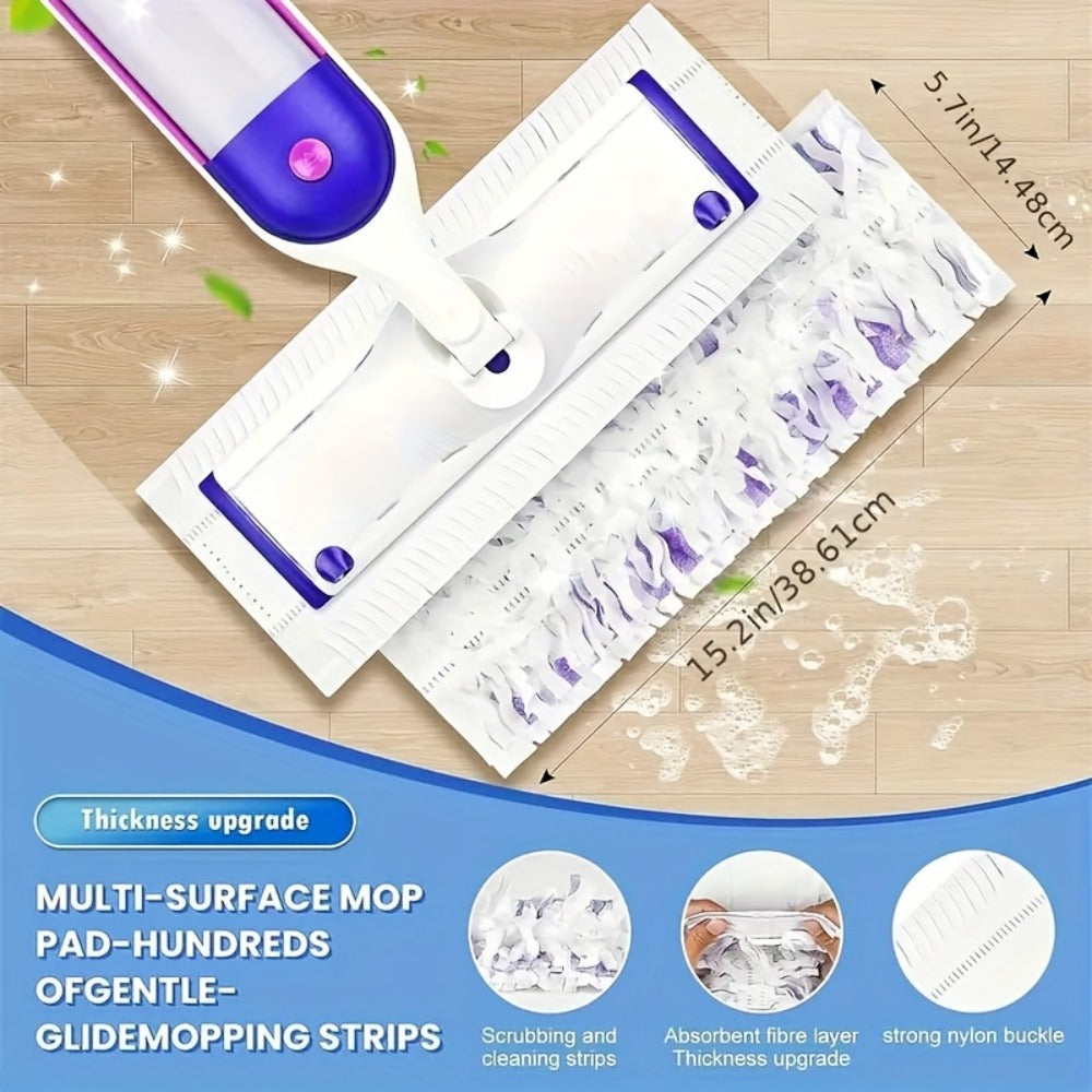 Disposable Mop Pads Replacement 40pcs for Swiffer Power Mop, Multi-Surface Floor Cleaning Refill Pads, Thickened Super Absorbent Wet Mop Pad Refills