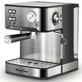 Espresso Machine Stainless Steel ¨C Dual-Brew Coffee Maker with 54.1oz Water Tank, High-Pressure Steam Wand, ESE Pod & Ground Coffee Compatible, 1 & 2 Cup Brewing, Overpressure Protection for Home Barista