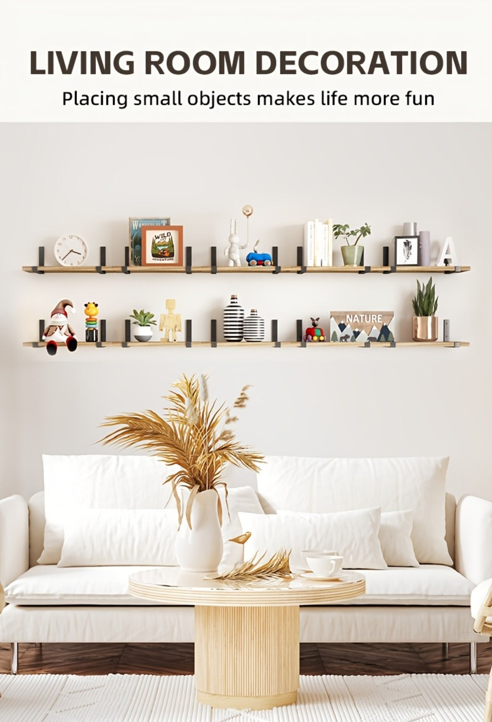 Floating Shelves for Wall 10 Pack 15.8x5.9 Inch Wall Mounted Shelf for Bedroom Kitchen Bathroom Living Room Plants Books Photos Home Decor