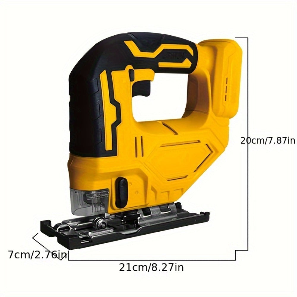 Cordless Jigsaw Compatible with Dewalt 20V Battery ¨C LED Work Light, 0¡ã-45¡ã Bevel, 3 Orbital Settings for Straight Curved & Circular Cuts