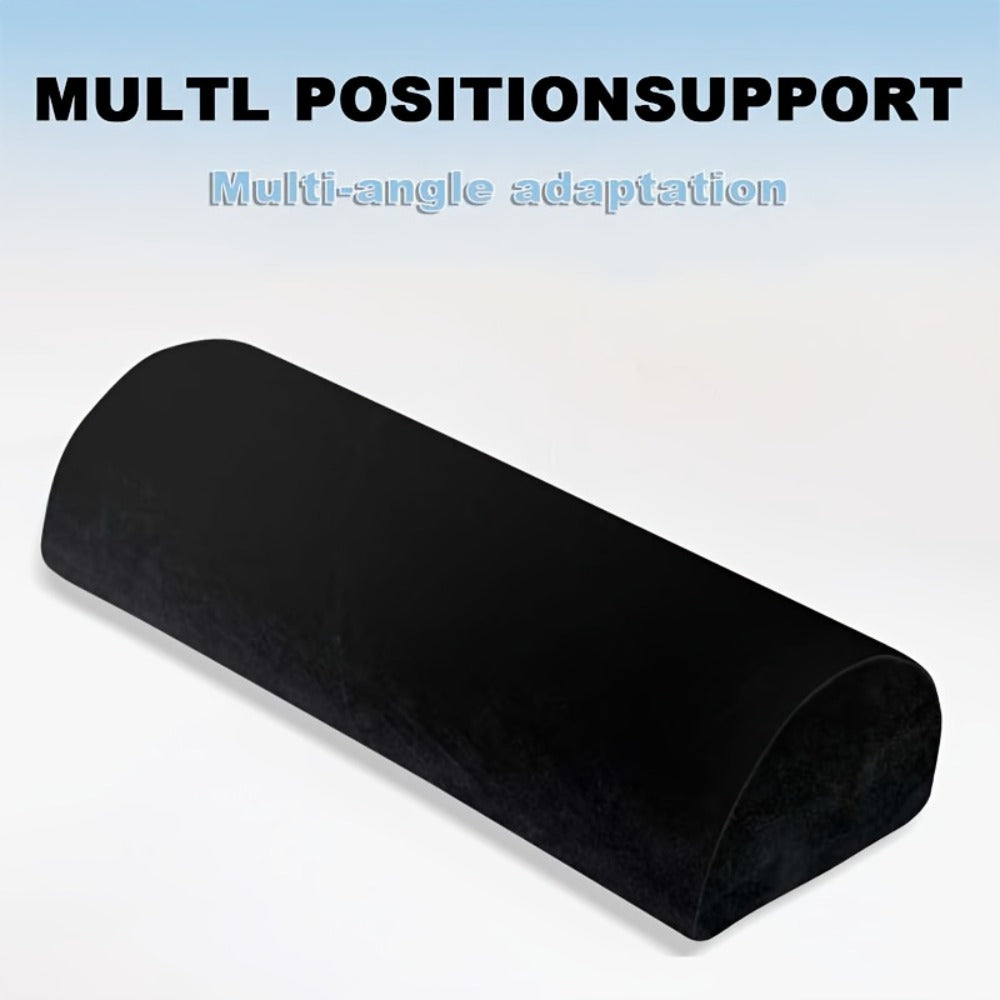 Memory Foam Lumbar Support Pillow Slow Rebound Half-Roll Multifunctional Leg Neck Back Support for Sleep Rest Recliner Elderly Bed Sofa Chair