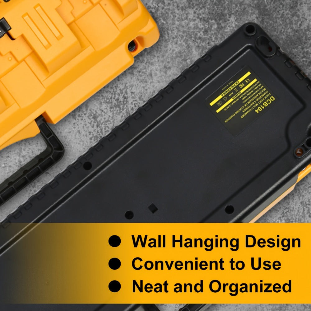 4-Port Dewalt Battery Charger DCB104 12V 20V Max 2 USB Ports