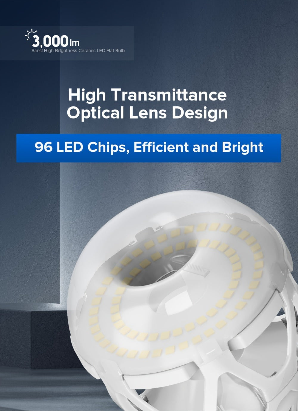 A21 LED Light Bulb 22W 3000 Lumens 200W Equivalent High Brightness Non-Dimmable ¨C E26 Base 3000K Warm White & 5000K Daylight for Home Office Garage Workshop Indoor Lighting, 4-Pack