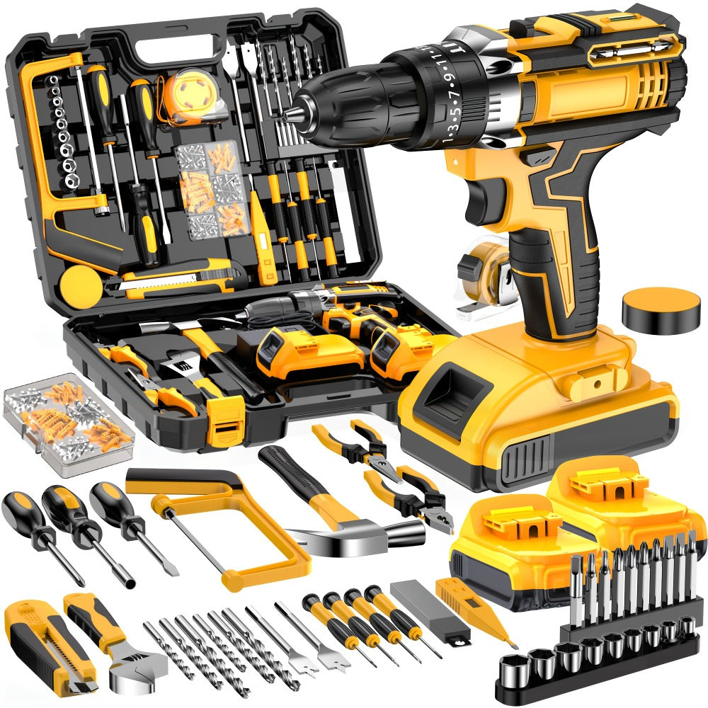 Cordless Impact Drill Set 21V - Wireless Power Drill with Battery & Quick Charger, Multifunctional Tool Kit for Home Repair, DIY Projects & Family Use, Multiple Configurations Available (Gift for Men)