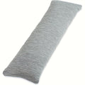 Body Pillow 20x54 Inch Cooling Memory Foam ¨C Full Body Pillow for Adults Side Sleepers, Firm Long Sleeping Pillow for Stomach Back Support, Pregnancy Pillow, Washable Cover, Grey White Pink