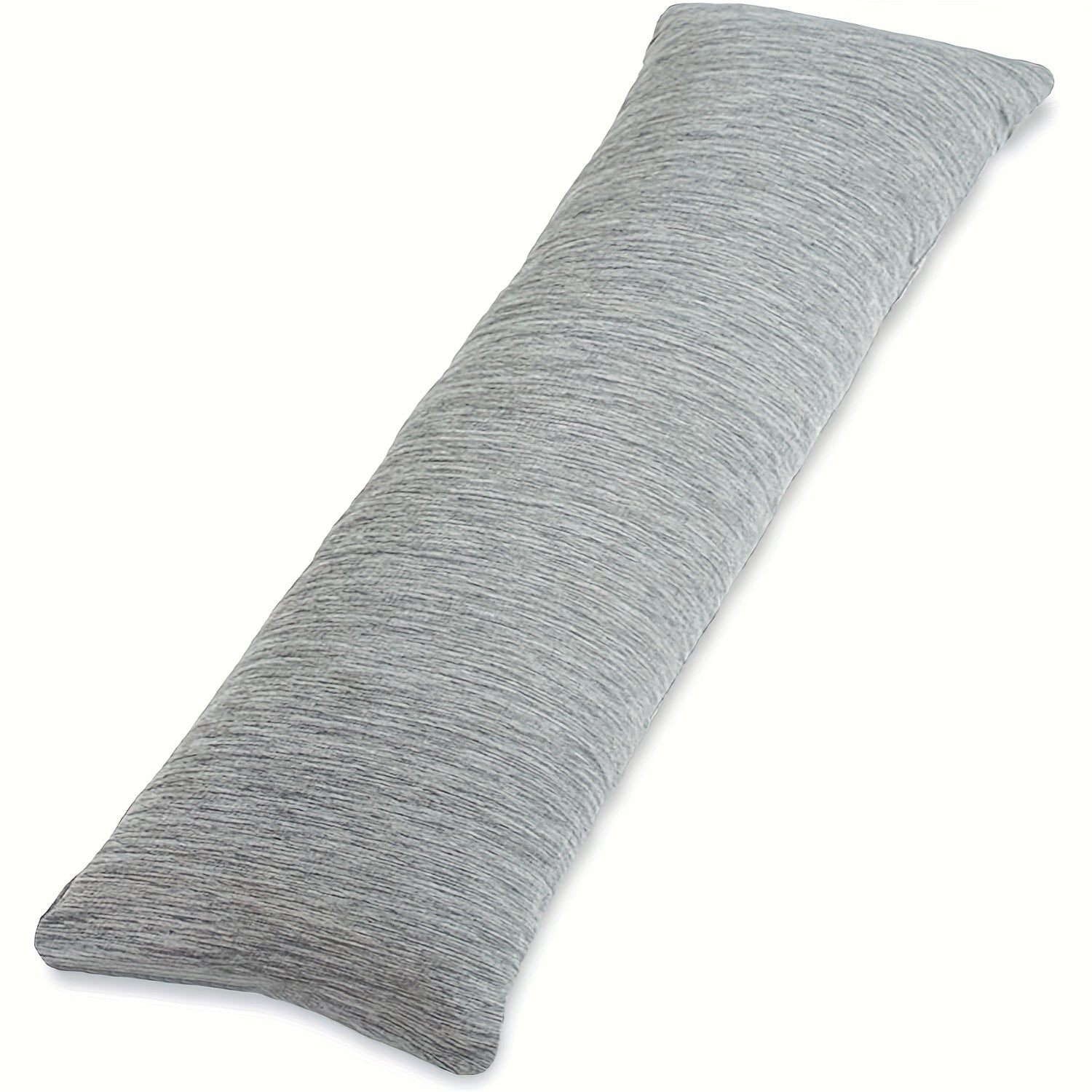 Body Pillow 20x54 Inch Cooling Memory Foam ¨C Full Body Pillow for Adults Side Sleepers, Firm Long Sleeping Pillow for Stomach Back Support, Pregnancy Pillow, Washable Cover, Grey White Pink