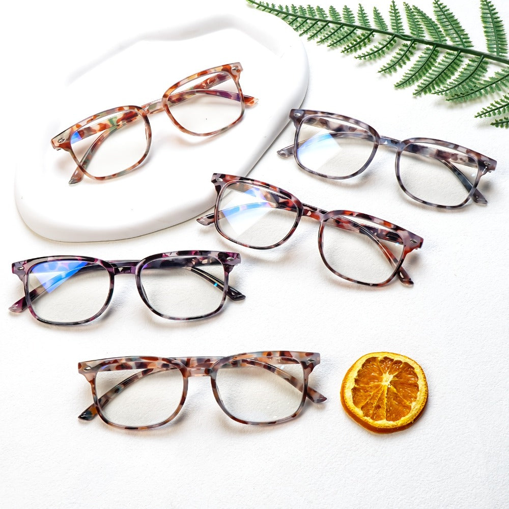 Blue Light Blocking Reading Glasses for Women 5-Pack ¨C Stylish Computer Readers with Spring Hinges, Anti-Blue Light Lenses, Multiple Strengths 1.0¨C4.0x, Multicolor