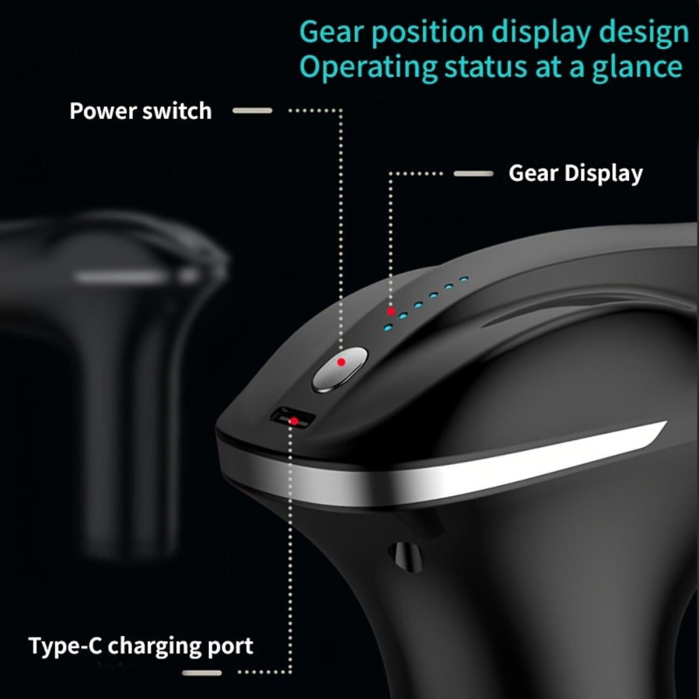 Handheld Massage Gun with Dual Heads ¨C 3 Interchangeable Attachments for Full Body Relief | Powerful Rechargeable Fascia Gun for Back, Arms & Sports Recovery | Ideal for Running & Fitness