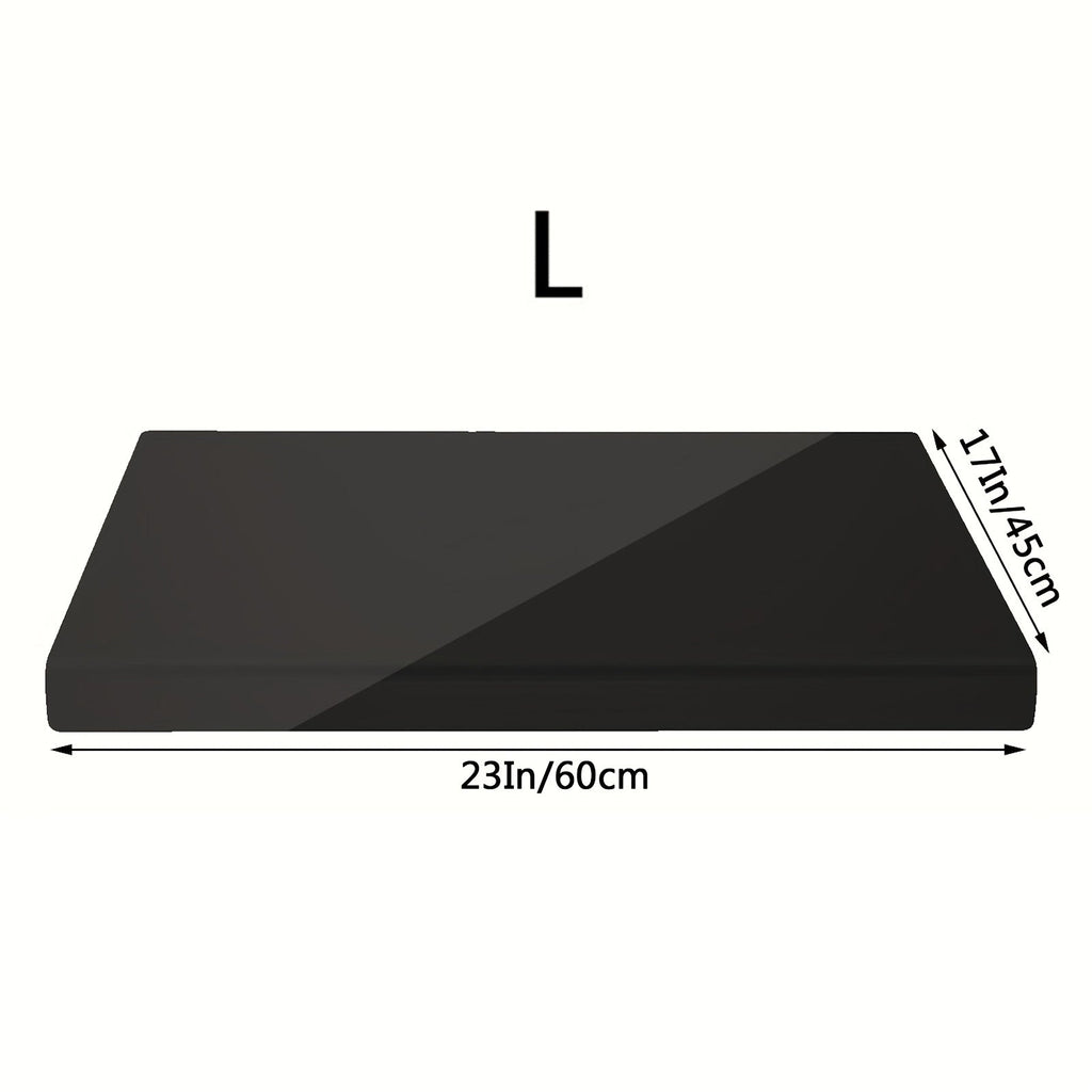 Acrylic Cutting Board Large Anti-Slip 17x23 Inch ¨C Clear & Black Countertop Protector for Kitchen & Restaurant ¨C Food Safe Non-Slip Chopping Board for Fruit, Meat & Meal Prep