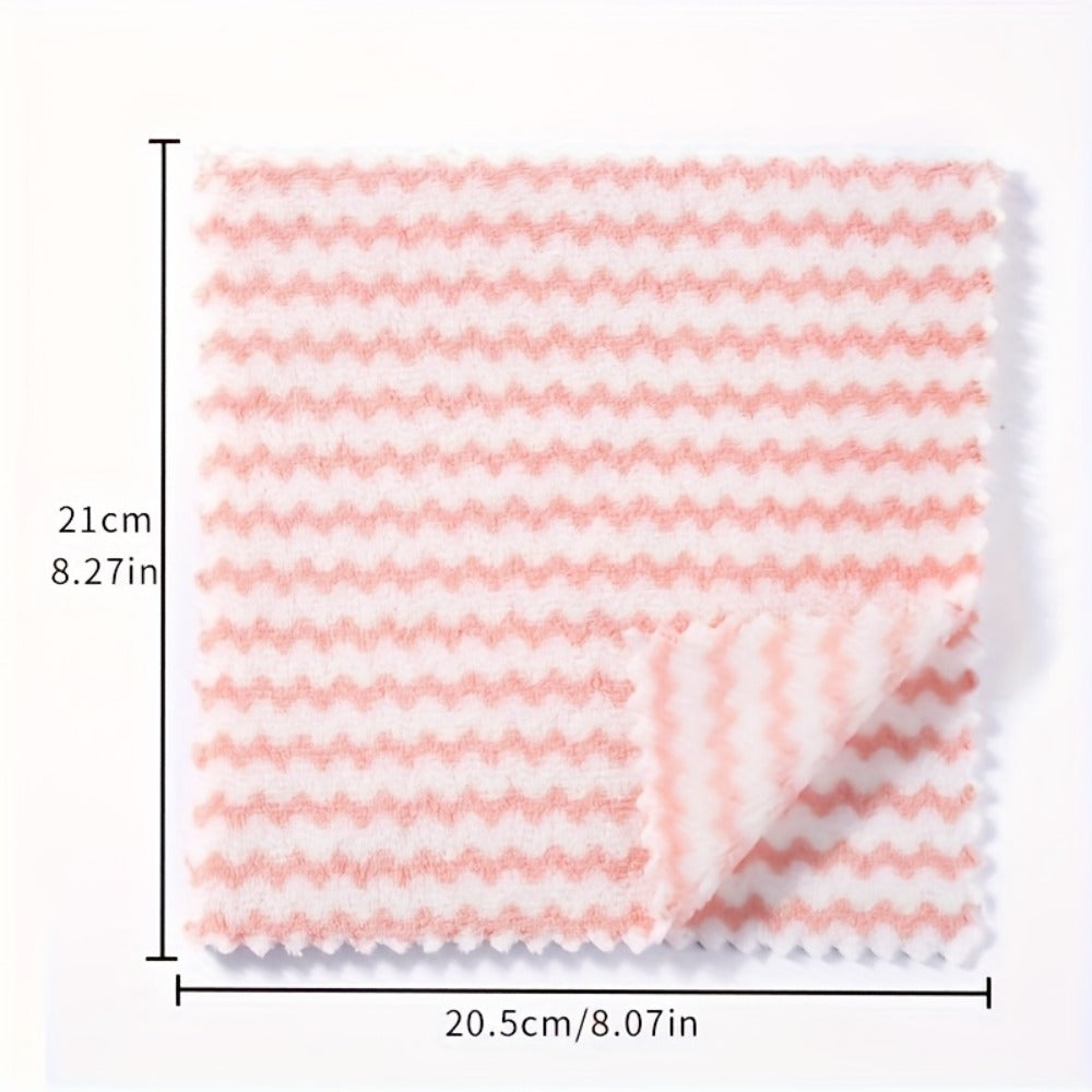 Microfiber Cleaning Cloths 18 Pack Ultra-Fine Fiber Reusable Dishwashing Cloths Knit Texture Multi-Color Assorted for Home Kitchen Dish Washing Counter Wiping Modern Style Cleaning Set