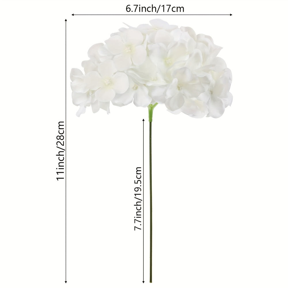 Artificial Hydrangea Flowers with Stems 60 Pack ¨C Fake Hydrangea Flower Heads for Wedding Centerpieces, Bouquets, DIY Home Decor, Garden & Party Arrangements | Realistic Silk-Look Floral Decor