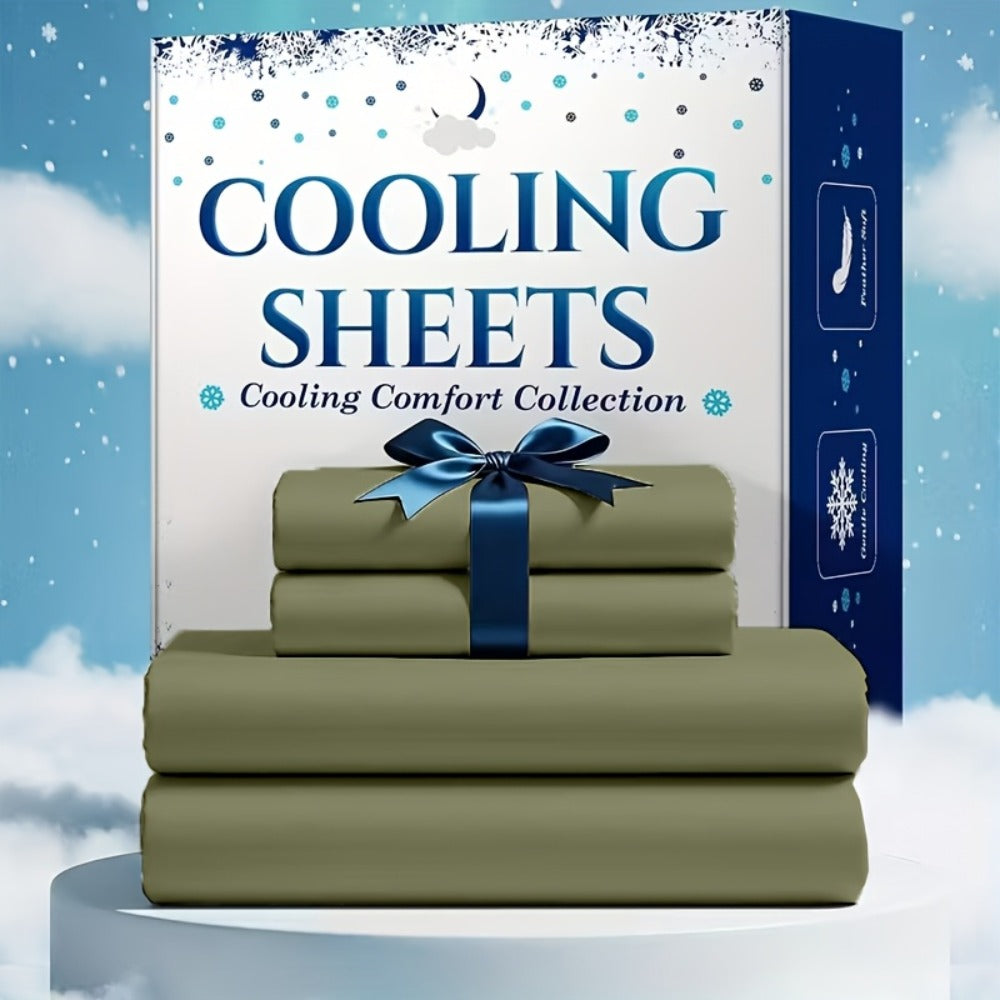 Bed Sheet Set Soft Breathable Cooling Microfiber Fitted & Flat Sheets with Deep Pockets ¨C Wrinkle Free Hotel Luxury Bedding in Multiple Colors & Sizes