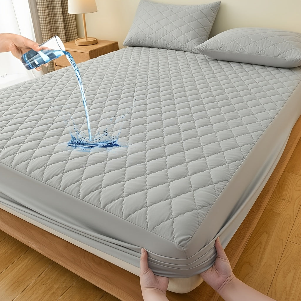 Mattress Protector Cover Soft Breathable Cooling Fitted Sheet Twin Full Queen King Deep Pocket Machine Washable Bed Cover for Home Hotel Minimalist Bedding Multiple Colors