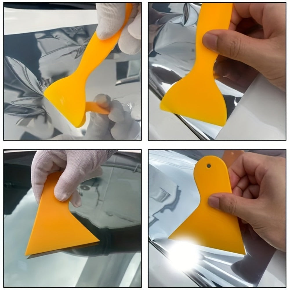Car Window Tint Film Tool Kit 19/31pcs, Auto Window Film Installation Set with Squeegee Scraper, Plastic & Cowhide Scraper, Water Removal Tools for Car Wrap, Color Change & Transparent Film Application