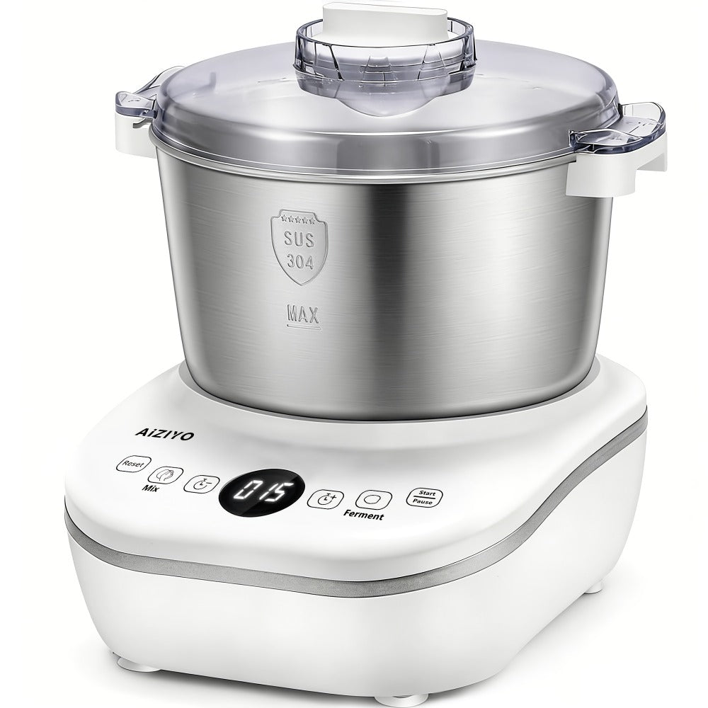 Electric Dough Maker with Ferment Function - 7Qt 250W Dough Kneading Machine, 304 Stainless Steel Bowl, Constant Temperature Fermentation, Microcomputer Timer, for Bread Pizza Pasta Roti Dumplings