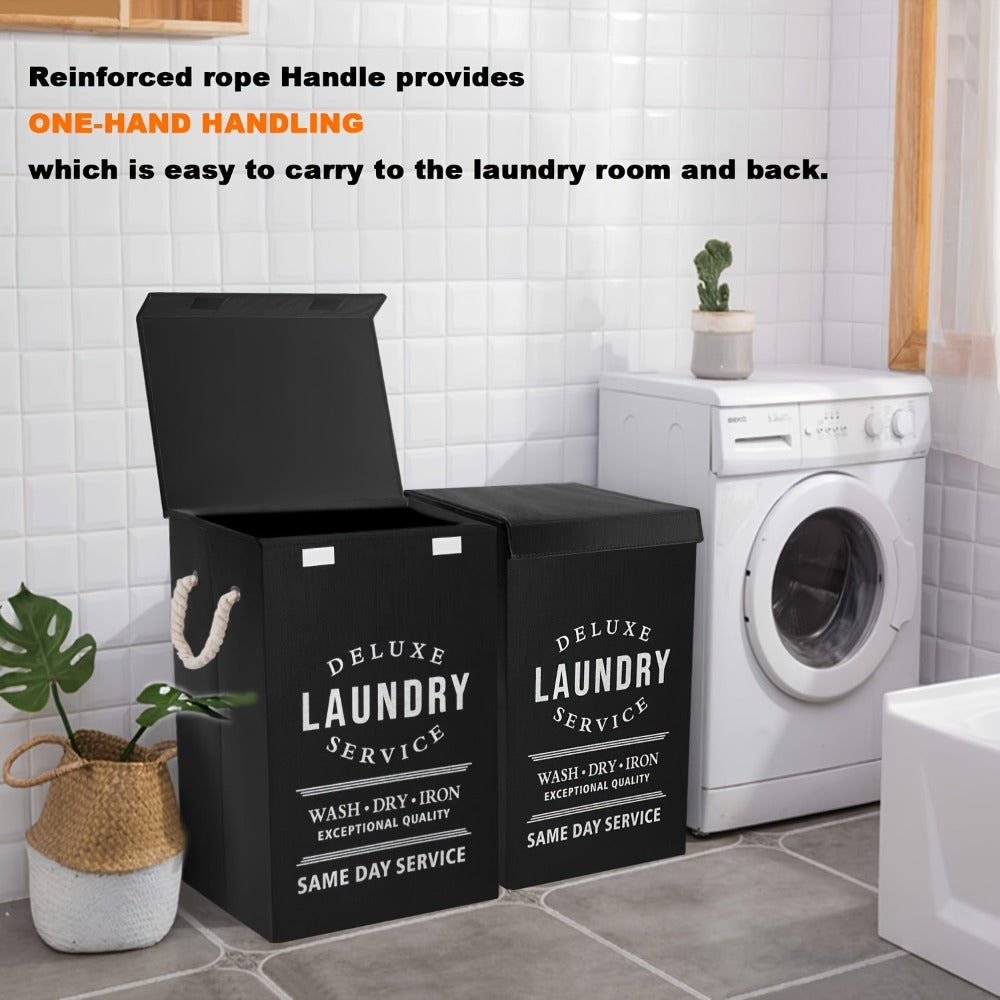Collapsible Laundry Hamper with Lid ¨C 22.45 Gallon Large Foldable Laundry Basket Bin for Clothes, Bedroom Organizer & Toy Storage ¨C Black, Gray, 1-Pack & 3-Pack Options