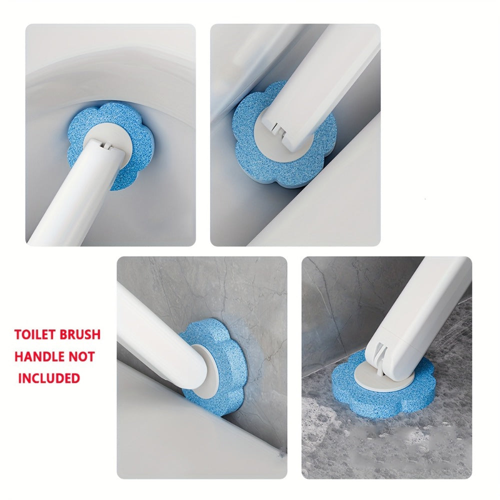 Disposable Toilet Brush Head Refills 18/36/54 Pcs | Replacement Heads for Toilet Bowl Cleaning Brush, No Dead Corner Bathroom Scrubber, Deep Clean Toilet Cleaner Accessories with Optional Handle