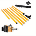 Laser Level Pole Telescopic Grade Rod 11FT/19FT Adjustable Support Staff with 1/4¡±-20 Mount & 5/8¡±-11 Adapter for Rotary Line Laser Leveling Alignment