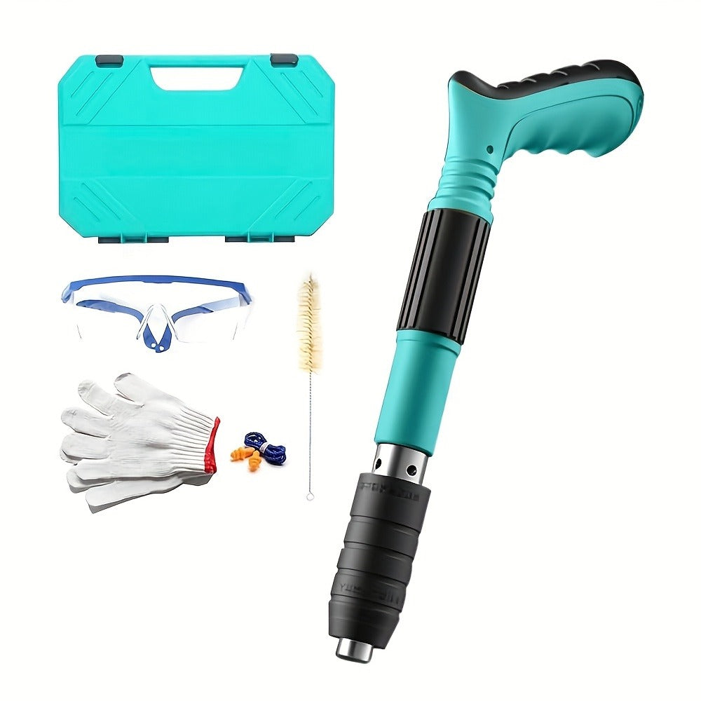 Manual Nail Gun for Concrete & Brick - 5-Speed Adjustable Mini Nailer Compact Lightweight Portable Nail Gun for DIY Home Decoration Construction Carpentry Tool
