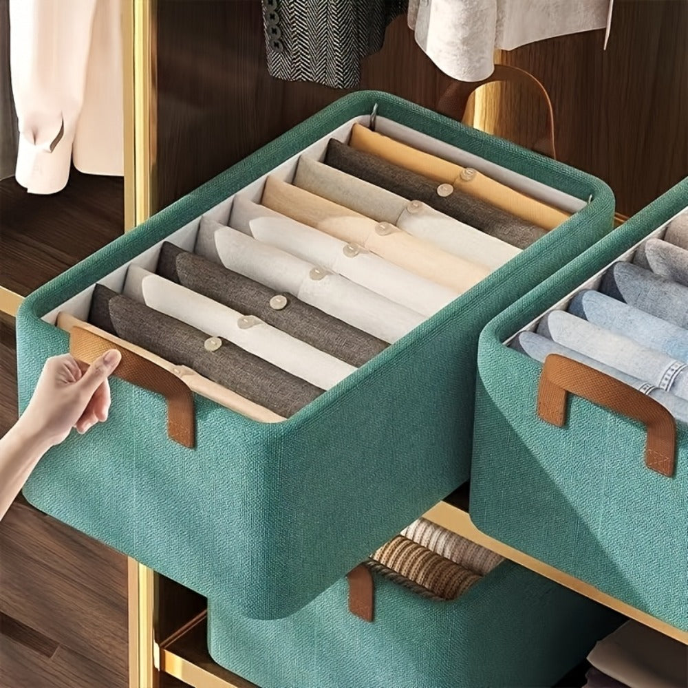 Foldable Storage Boxes with Clear Lids & Handles Large Collapsible Organizer Bins for Clothes, Blankets & Bedding ¨C Bedroom, Wardrobe & Under Bed Storage, 4 or 6 Pack