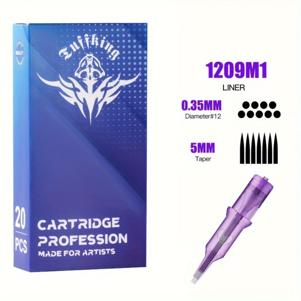 Disposable Tattoo Needles Mixed Size Sterilized RL RS M1 0.35mm ¨C Safety Tattoo Needle Set for Tattoo Artists and Beginners, Body Art Supplies 30 40 100 Piece Bulk Pack