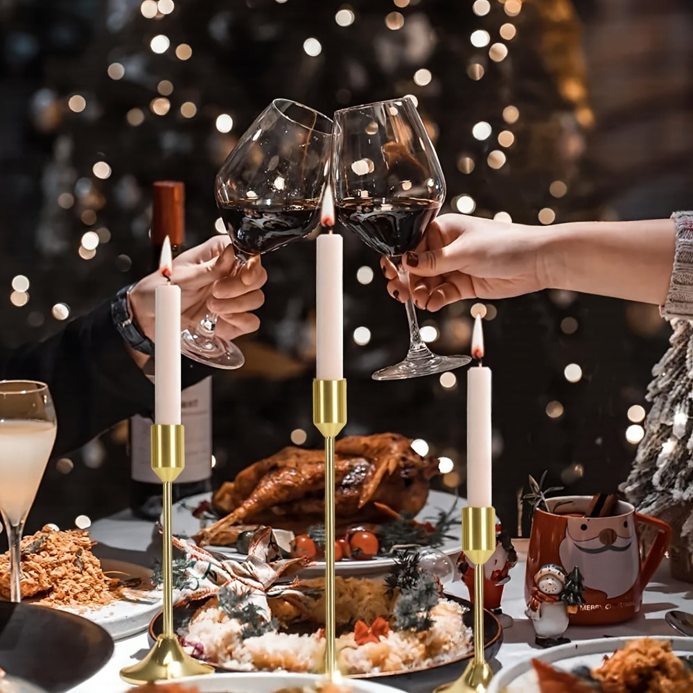Metal Cone Candle Holders 30-Pack ¨C Elegant Taper Candle Holder Set for Christmas, Halloween, Weddings & Parties ¨C Polished Finish Tabletop Decor for Home, Hotel & Events