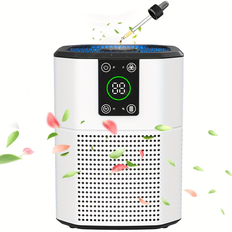 Pet Air Purifier for Home ¨C ULPA Filter Removes Dust, Odor & Smoke, Quiet Sleep Mode, Ambient Light, 4 Modes & 9 Timer Settings for Bedroom, Office & Living Room