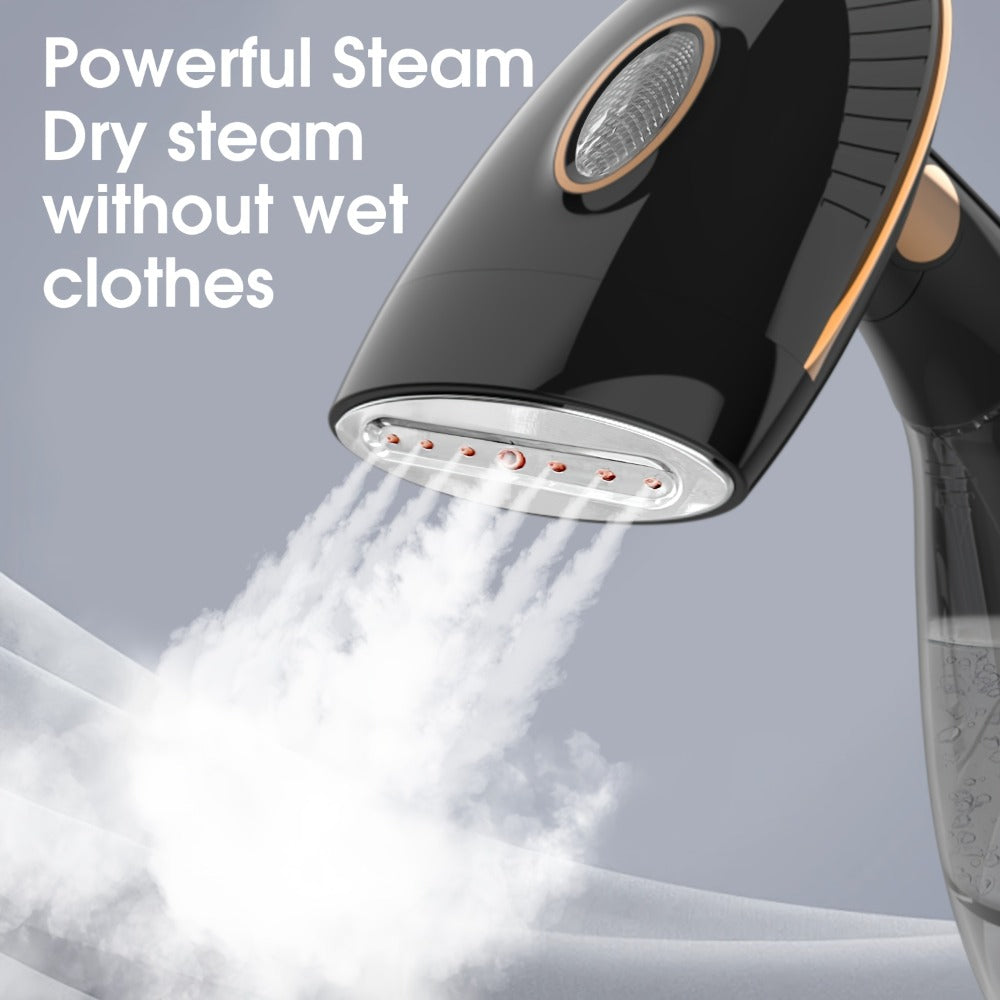 Handheld Garment Steamer 1500W Portable Fabric Steamer Quick Heat Continuous Steam for Removing Wrinkles Creases from Clothes Curtains Upholstery Travel Home Use