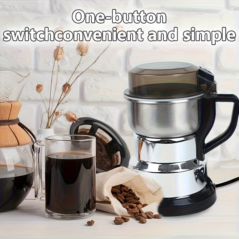 Electric Grain Grinder Mill ¨C High-Speed Spice Coffee Herb Grinding Machine with Powerful Motor, Compact Design for Home Kitchen Use, 1 or 2 Piece Set Available