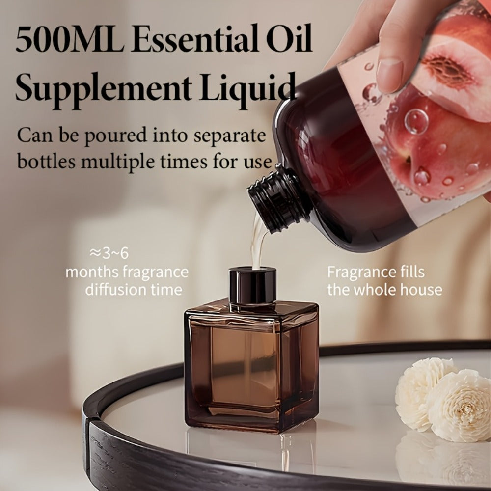 Premium Aromatic Oil Rose White Peach Ocean Sandalwood Woody Cologne Long-Lasting Fragrance for Diffuser Air Purifier Bedroom Living Room Car Odor Eliminator