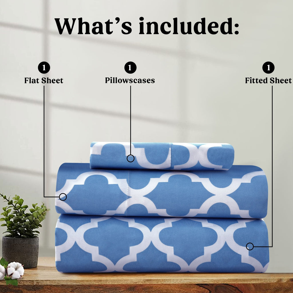 Brushed Polyester Bed Sheet Set 4 Piece 100% Polyester Soft Cooling Deep Pocket 16 Inch Wrinkle Fade Shrink Resistant Machine Washable Twin Full Queen King Cal King 8 Colors