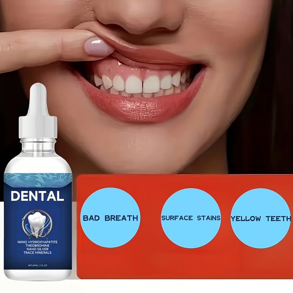Oral Care Drops with Hydroxyapatite ¨C True Tooth Care Solution for Cavity Protection, Enamel Strengthening & Sensitive Teeth, Daily Gum Health & Fresh Breath Formula, 2.03oz ¨C Ideal Gift