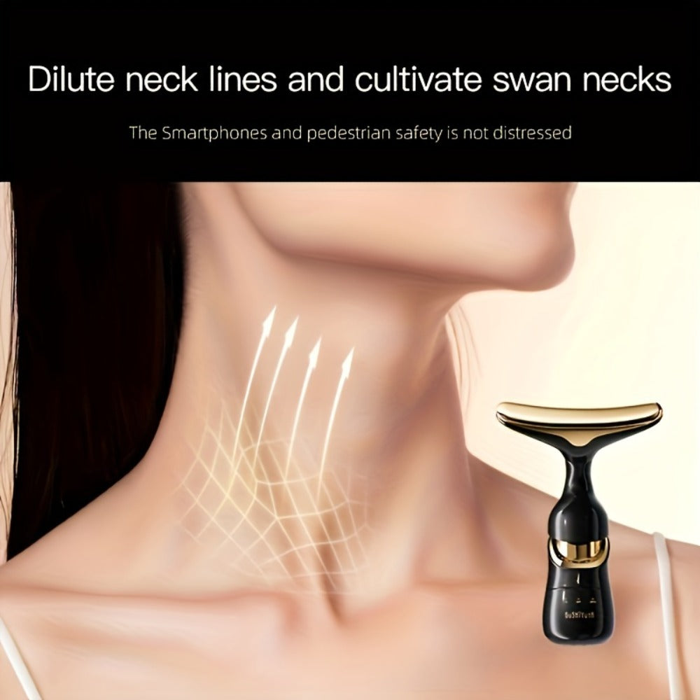 Facial Massager 3-in-1 with Interchangeable Heads for Face Neck Eyes