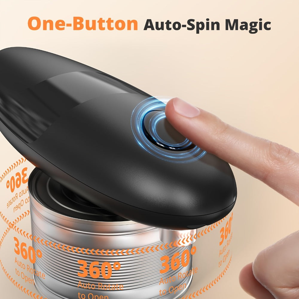 Electric Can Opener One-Touch Automatic ¨C Safe Smooth Edge, Hands-Free Magnetic Lid Lift, Easy Open for Seniors & Arthritis, Universal Fit, Perfect Holiday Gift