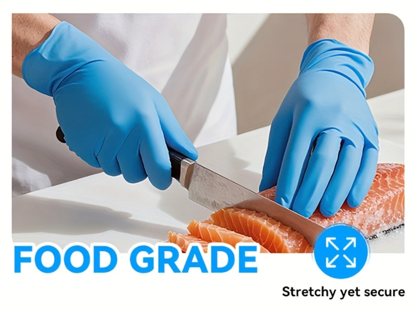Nitrile Disposable Gloves 1000 Count (10 Boxes), 6.5 Mil Thickened Blue Nitrile Gloves, Latex-Free Powder-Free, Tear-Resistant, for Kitchen Cleaning, Food Handling, Hair Dyeing, Medical & Industrial Use