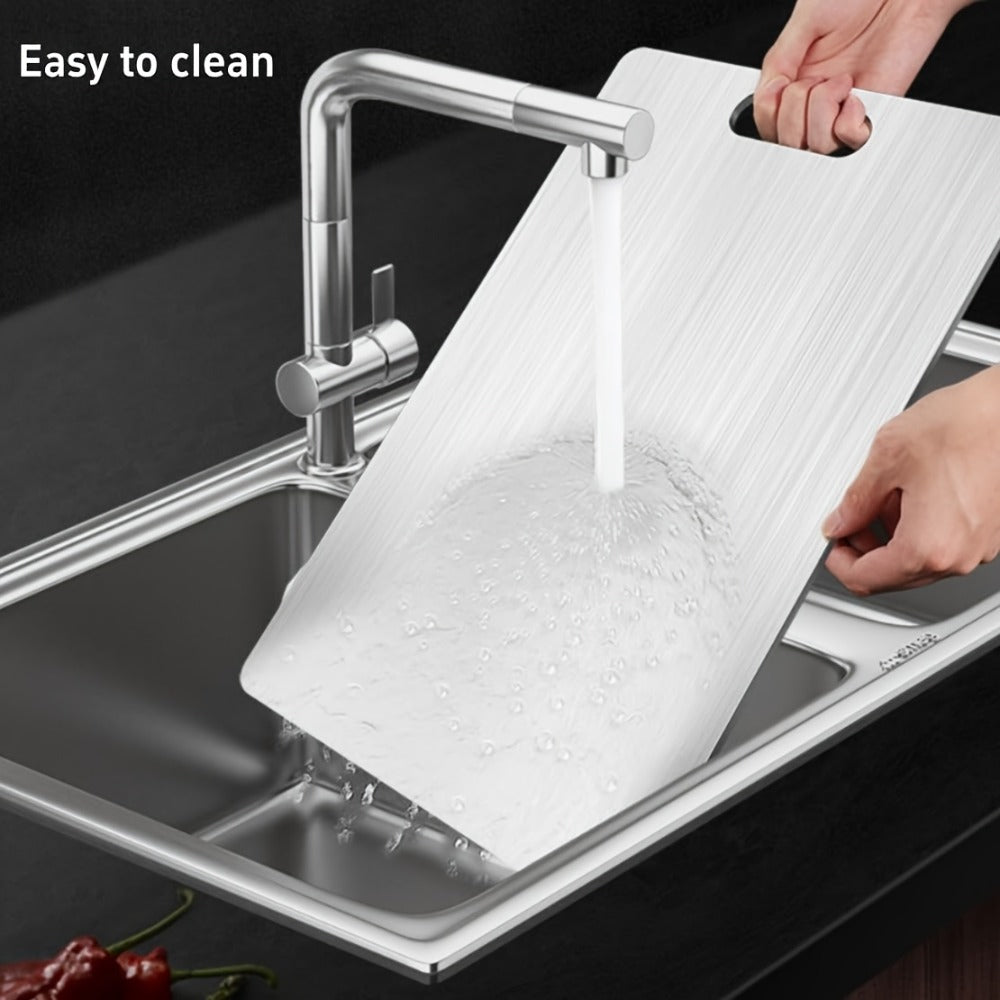 Titanium Cutting Board Set 3-Piece ¨C 100% Pure Titanium Kitchen Chopping Boards Large Medium Small | Double Sided, Non-Porous, Odor-Free, Easy Clean | Surgical Grade Metal Cutting Board