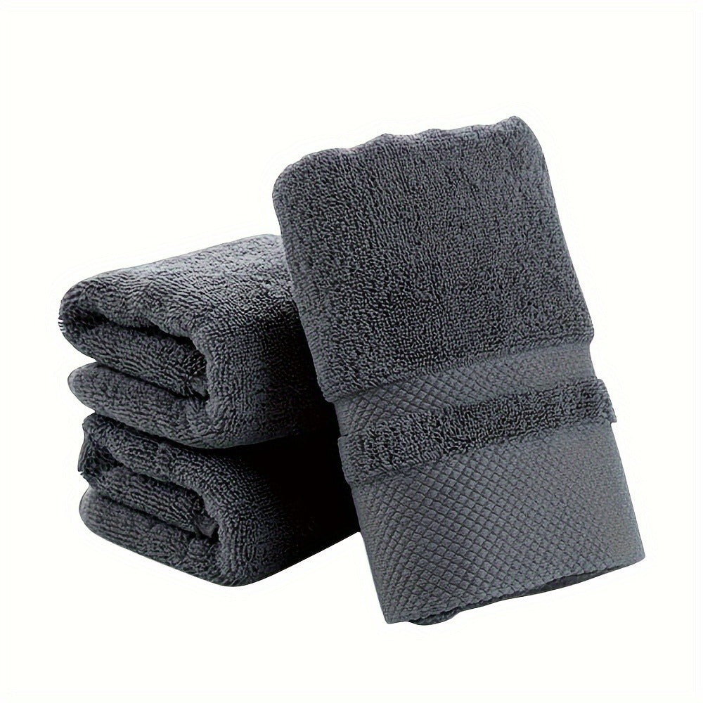 100% Cotton Bath Towel 500GSM Ultra Absorbent Soft Quick Dry Thick Hand Towel for Bathroom Gym Machine Washable Khaki Purple Blue Gray Green White 6-Pack Colorful