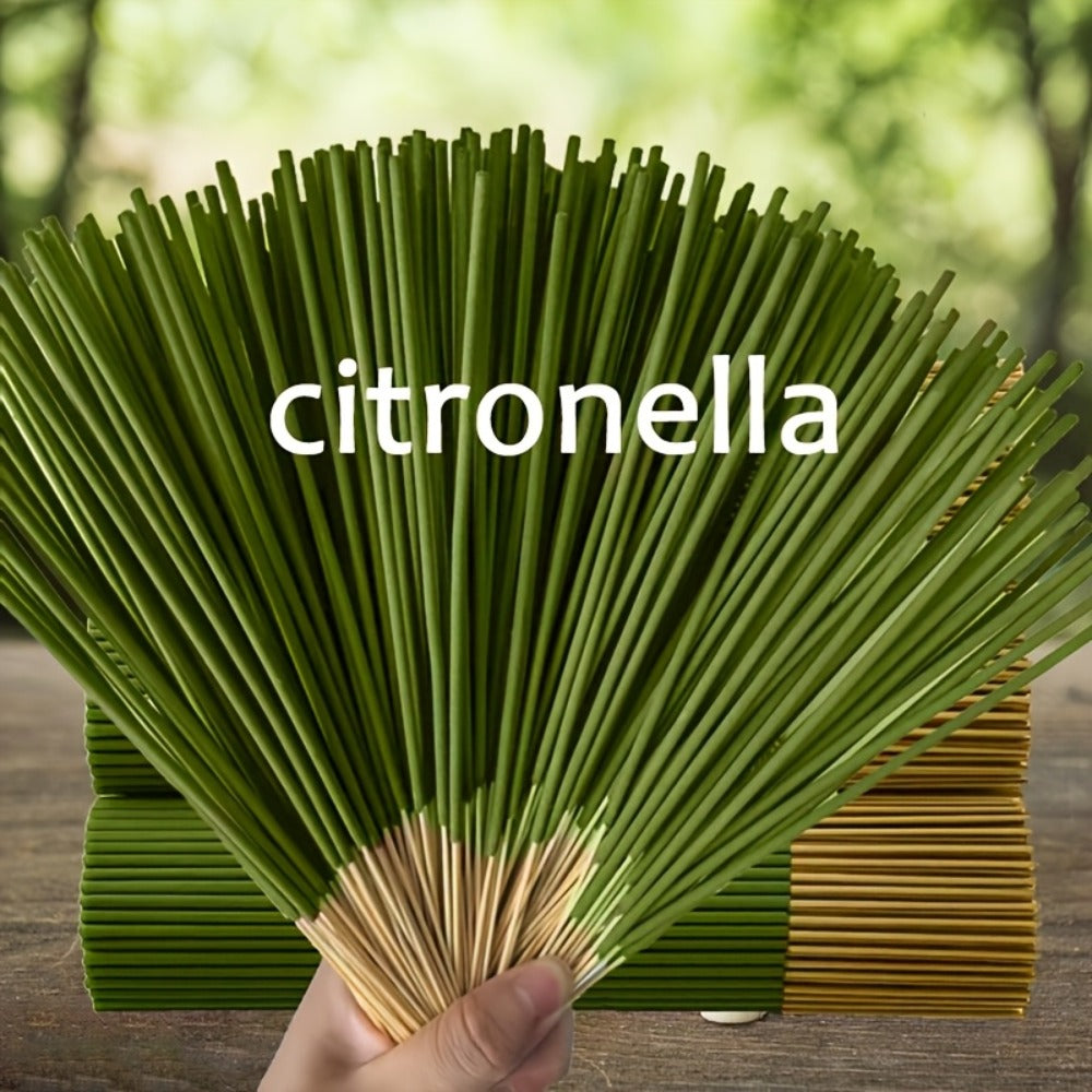 Citronella Incense Sticks 202PCS | 8.66¡± Essential Oil Infused Sticks for Meditation, Yoga & Aromatherapy ¨C Long Lasting Burn