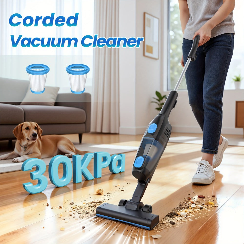 Cordless Stick Vacuum 30KPa 600W Motor 68oz Bagless Upright Lightweight Vacuum Cleaner for House Car Hard Floor Carpet Pet Hair Multi-Color