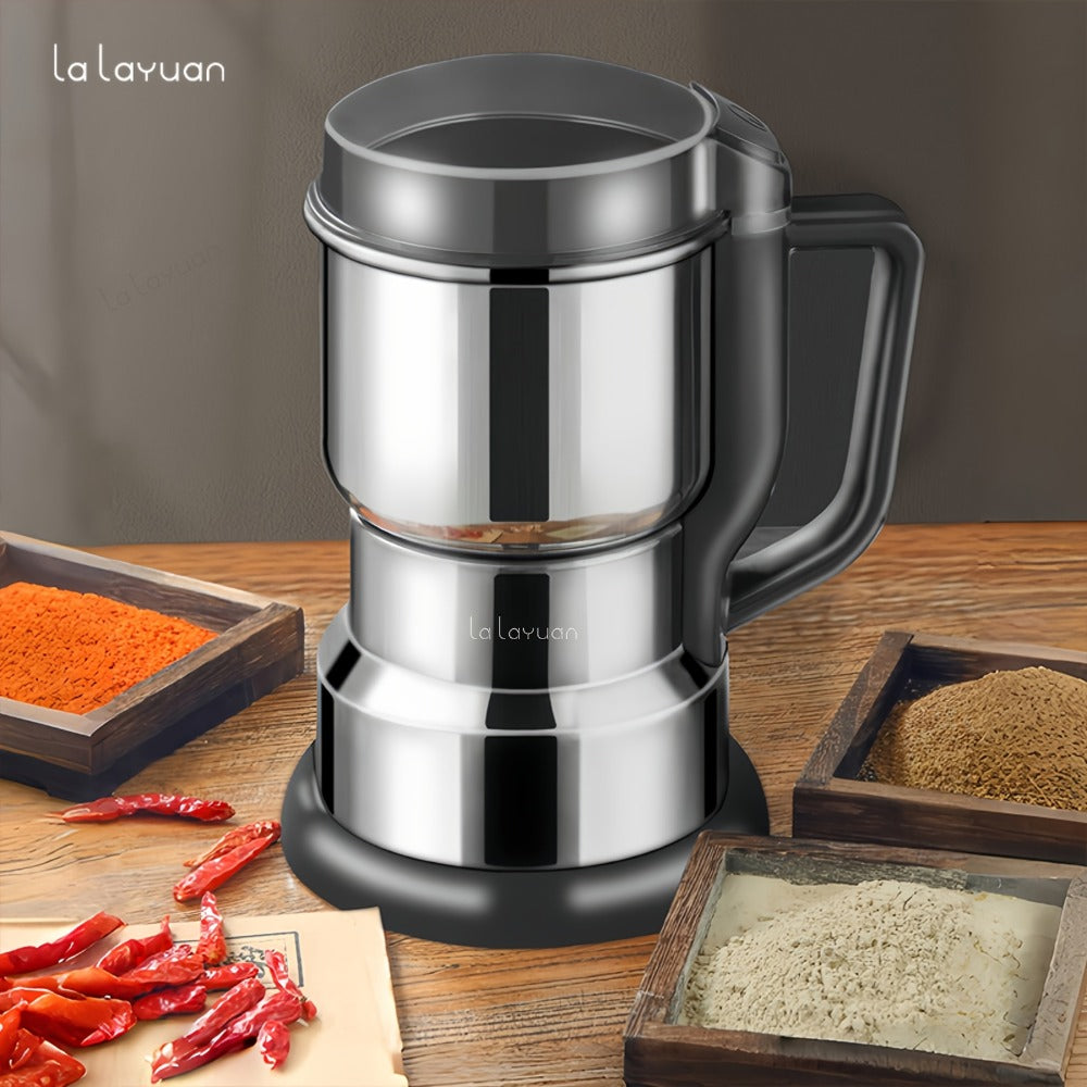 Electric Coffee Grinder with Stainless Steel Blade | 10-Second Fast Grinding | One-Button Control Spice Nut Bean Mill | Dry Food Processor for Coffee Beans Spices Grains Nuts