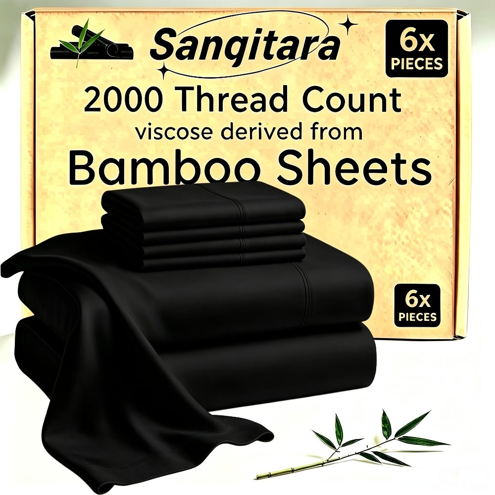 Cooling Fitted Sheet Bamboo Blend Ultra-Soft Deep Pocket Bed Sheet for Hot Sleepers Twin Full Queen King Size Machine Washable Breathable Cooling Bedding White Black Gray Navy Purple Apricot