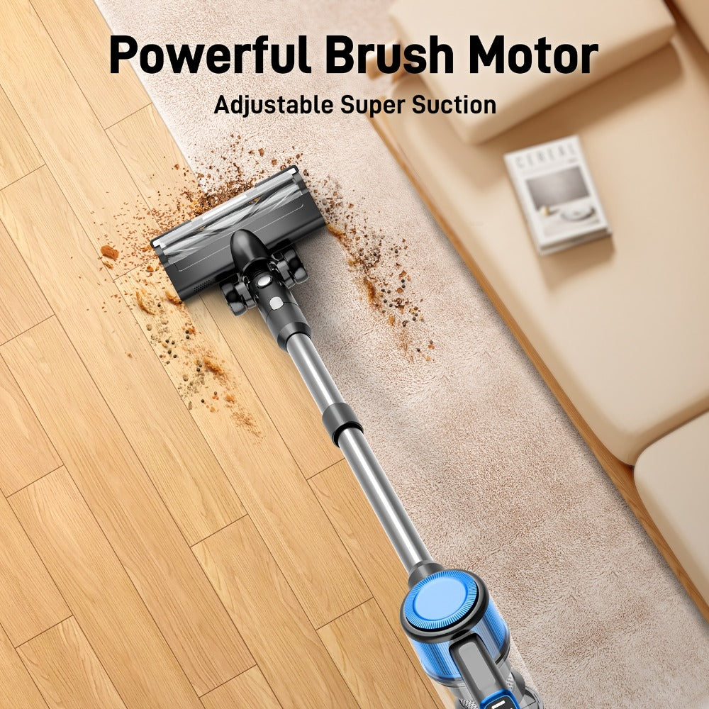 Stick Vacuum Cleaner 70Kpa MAX Suction Cordless & Corded 8-in-1 Handheld Vacuum for Hard Floors, Carpets & Pet Hair - Lightweight with Detachable Battery, LED Display, Up to 45 Min Runtime, Multiple Colors