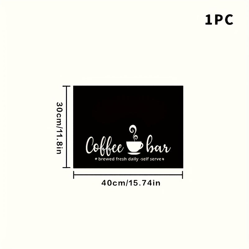 Coffee Bar Mat & Dish Drying Mat ¨C Bohemian Absorbent Kitchen Counter Mat for Coffee Machine, Espresso Station & Countertop