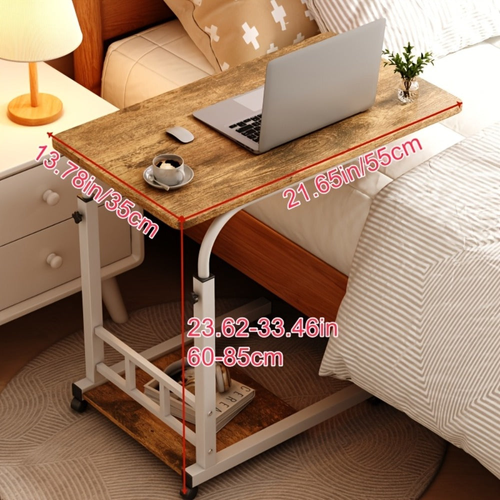 Bedside Table with Wheels Adjustable Height ¨C Multi-Style Nursing Care Table for Elderly & Patients | Single & 3-Tier Rolling Overbed Dining Table, Home Medical Convalescent Furniture, 13 Styles